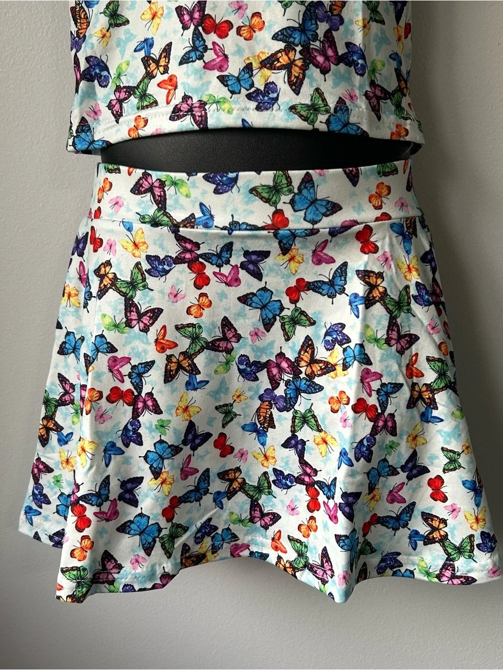 NEW Butterfly 3-Piece Skirt & Top Set Handmade 12T - Picture 11 of 12